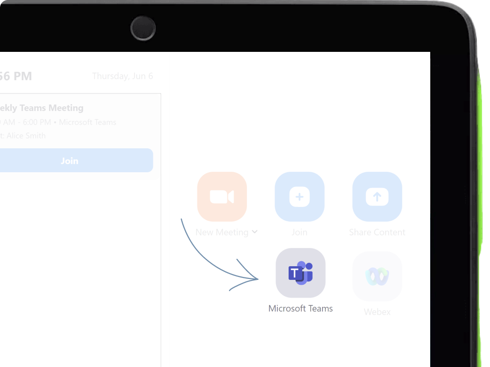 Join the Teams meeting from a scheduled Zoom Room in one touch v1