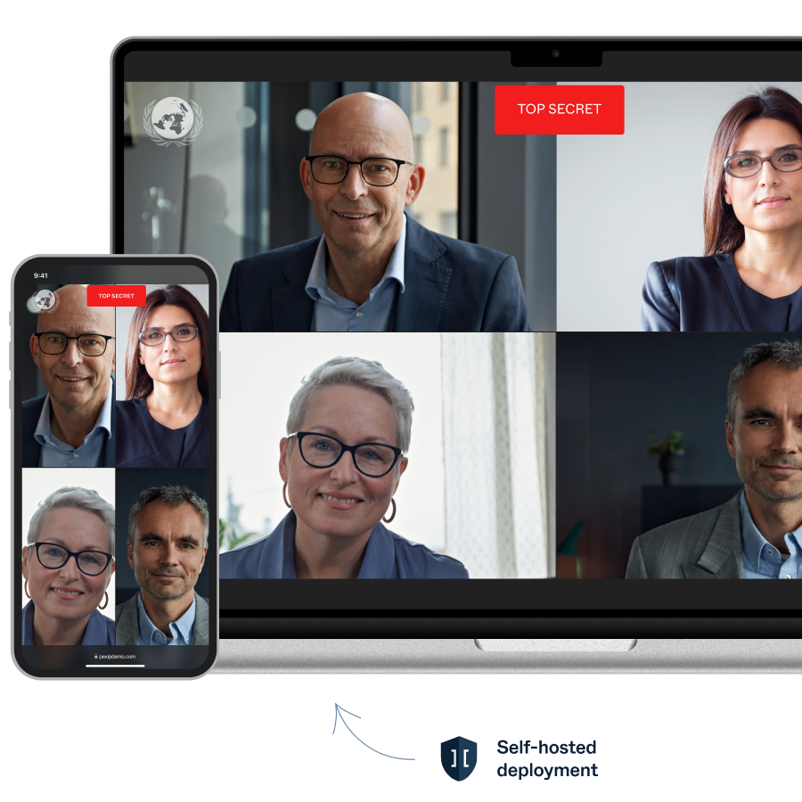 Pexip-Secure-Meeting-on-laptop-and-mobile-device